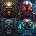 Skull Cyberpunk Wallpapers HD icon