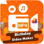Birthday video maker with song icon