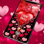 Romantic Zipper Lock Screen icon