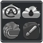 Black, Silver & Grey Icon Pack icon