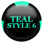 Teal Icon Pack Style 6 icon