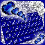 Royal Blue Heart Keyboard😍: B icon