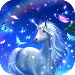 Unicorn Live Wallpaper Glitter icon