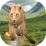 Lion attack crack screen simul icon