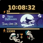 Halloween Wiz and Skeleton WF icon