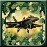 Puzzles military equipment icon