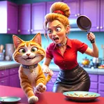 Scary Mother VS Naughty Cat icon