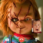 Scary Doll Fake Video Call sim icon