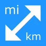 miles kilometers converter icon