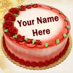 Write Name on Birthday Cake icon