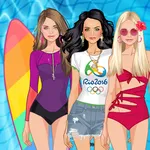 Brazil vacation dress up game icon
