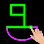 Single Line Drawing: Link Dots icon