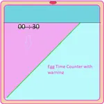 Egg Time Counter with finishin icon