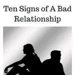 Signs of a bad relationship icon