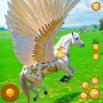 Magic Flying Unicorn Horse Sim icon