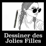 Dessiner portrait fille icon