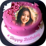 Name Photo On Birthday Cake icon