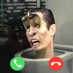 Skibidi toilet fake video call icon