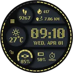 Sporty Digital Watch Face icon