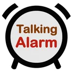 Talking alarm with Text speech icon