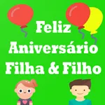 feliz aniversário filha & filh icon