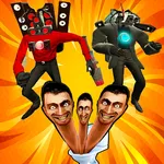 Toilet Monster: tiles hop game icon