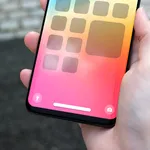 Transparent Phone Home Bar icon