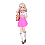 Cute princess shopping icon