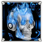 Skull on Fire theme icon