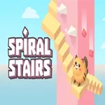 Spiral stairs icon