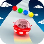 Space Road: color ball game icon