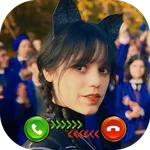 Fake call for Wednesday Addams icon