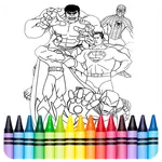 SuperHero Coloring Book Game icon