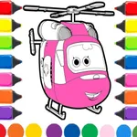 Super - Wings Coloring Cartoon icon