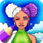 Black Girls Coloring Book icon