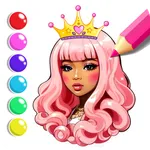 Cute Princess Coloring Book icon