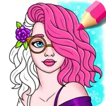 Girls Hairstyle Coloring Book icon