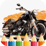 Harley Motorcycle Coloring icon