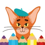 Rudolph: Coloring book icon