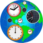 World Time Zone Clock Time now icon