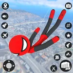 StickMan Rope Hero Spider Game icon