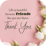 thank you messages for friends icon