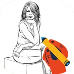 Drawing people step by step icon