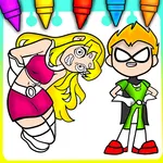 Teen Titans Coloring Heroes icon