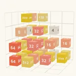 2048 3D Combine cubes icon