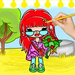 Toca Boca Coloring Pages Life icon
