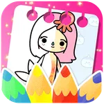 Toca boca mermaid coloring icon