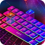 Neon Led Keyboard Photo, Emoji icon