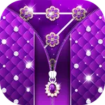 Purple Diamond Flower Zipper icon