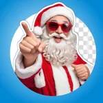 Santa Me. Christmas card photo icon